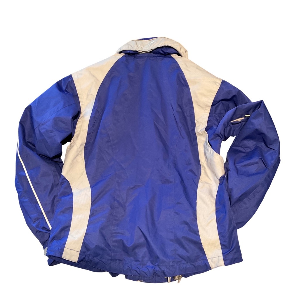Obermeyer Ridgeline Womens Ski Jacket Blue‎ Gray HydroBlock Size 6 Hooded Coat - Picture 2 of 9